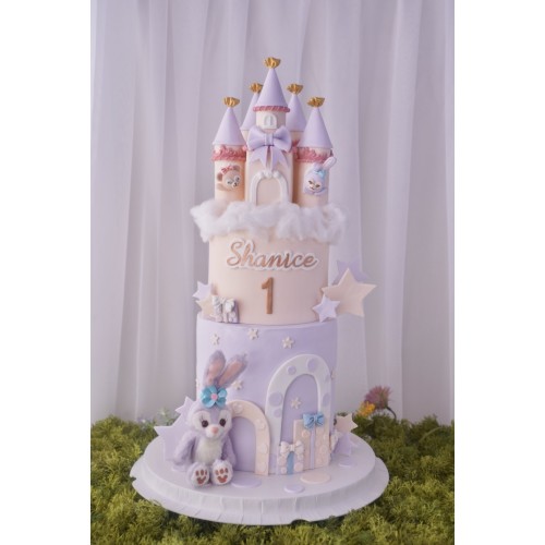 OTC 0650 2 Tier Stella Lou & Shellie May Castle Theme Cake  