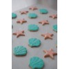 RIC 0015 Shell and Starfish Royal Icing Cookies Set
