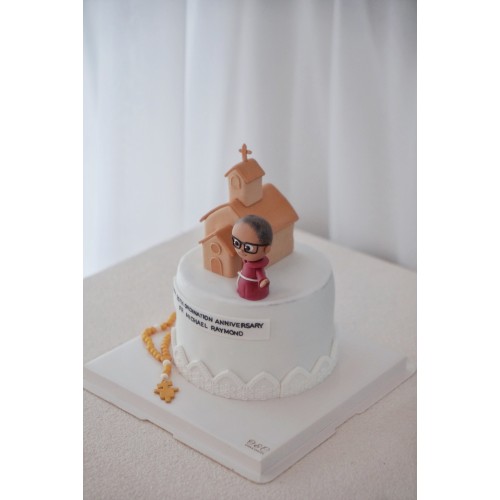 OTC 0315 Parish Priest Theme Cake